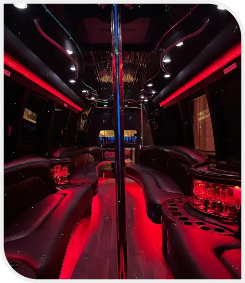 Limo Bus Inside View 1