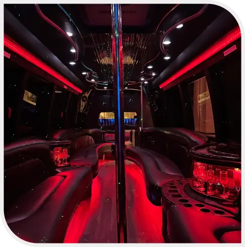 Limo Bus Inside View